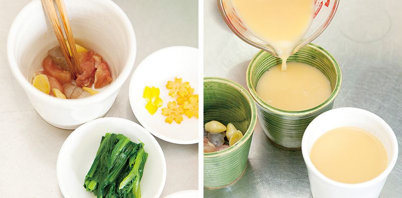 chuẩn bị hấp trứng